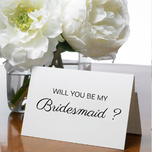 Carte Cadeaux de Proposition de Demoiselle d'Honneur pou