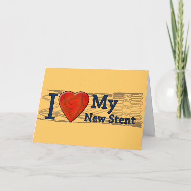 Carte Cadeaux de récupération cardiaque | T-shirts Stent (Devant)