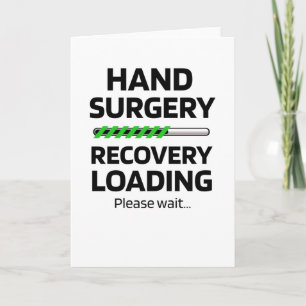 Carte Cadeaux de récupération de chirurgie à la main   C