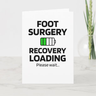 Carte Cadeaux de récupération de chirurgie de pied   Chi