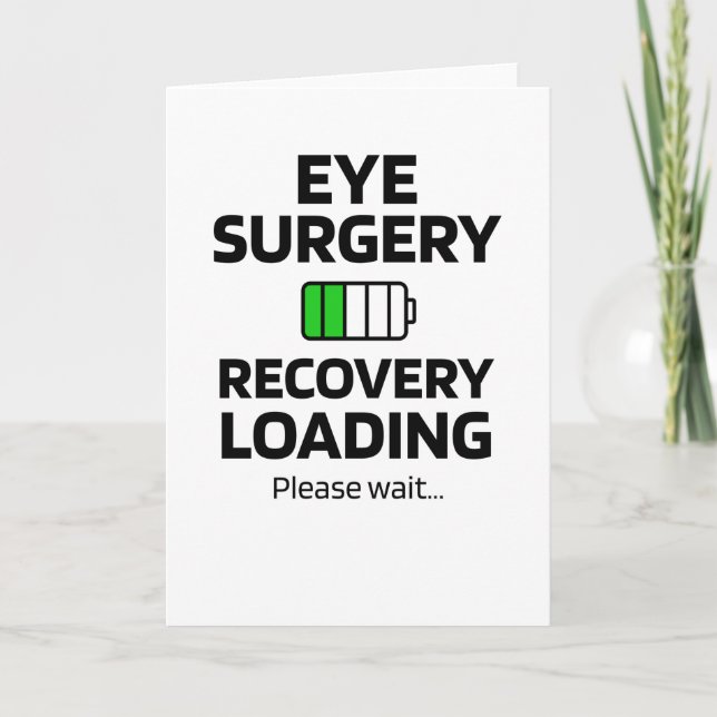 Carte Cadeaux de récupération de chirurgie oculaire Glau (Devant)