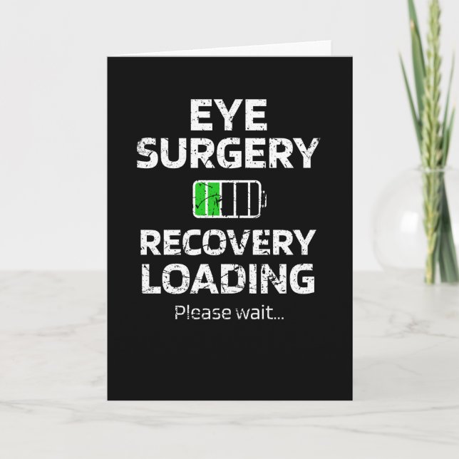 Carte Cadeaux de récupération de chirurgie oculaire Glau (Devant)