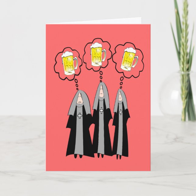 Carte Cadeaux de religieuse catholique~~Hilarant (Devant)