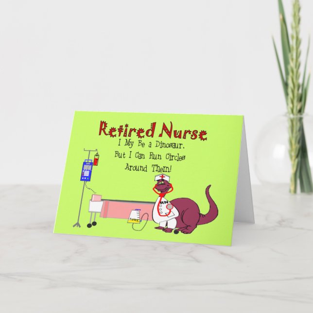 Carte Cadeaux de soins infirmiers à la retraite (Devant)