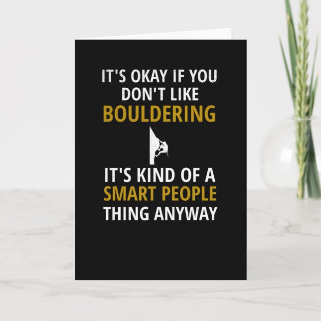 Carte Cadeaux de soudure | Boulderer Rock Escalade Bould (Devant)