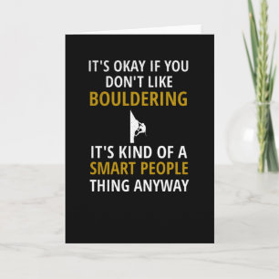 Carte Cadeaux de soudure   Boulderer Rock Escalade Bould