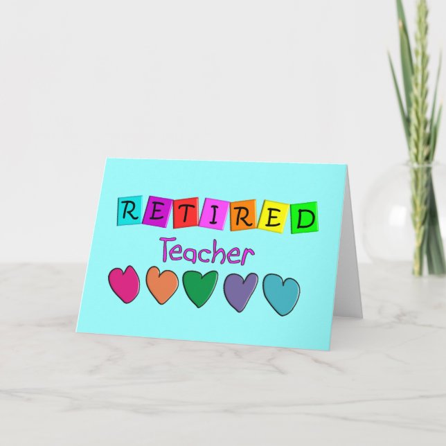 Carte Cadeaux d'enseignants retraités (Devant)