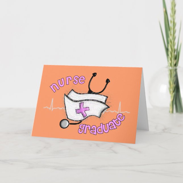 Carte Cadeaux d'infirmières diplômées (conception Casque (Devant)