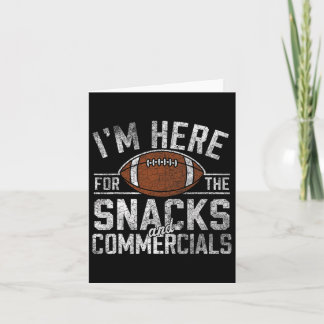 Carte Cadeaux drôles de snacks et de publicités de footb