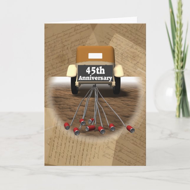 Carte Cadeaux du 45e anniversaire du Mariage (Devant)