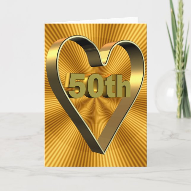 Carte Cadeaux du 50e anniversaire du Mariage (Devant)