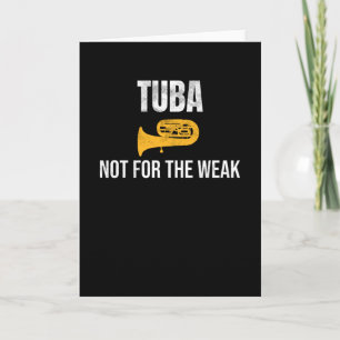 Carte Cadeaux du joueur Tuba   Tuba Marching Band Tubist