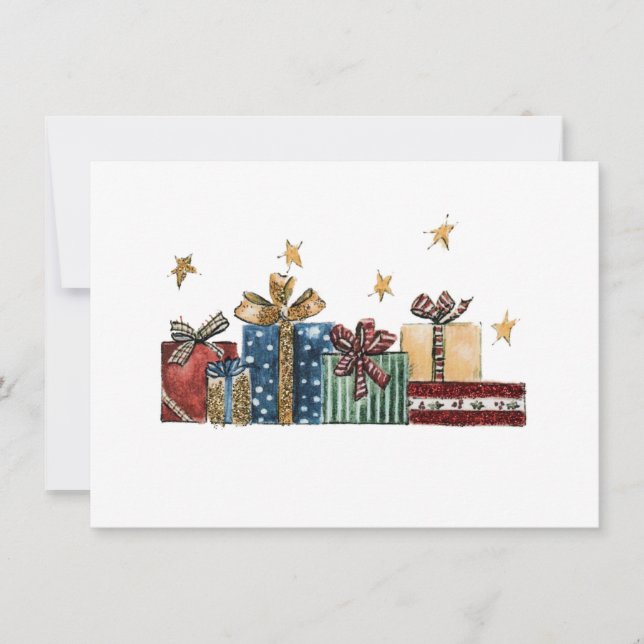 Carte Cadeaux enrobés pour un anniversaire (Devant)