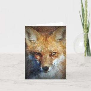 Carte Cadeaux et salutations Red Fox