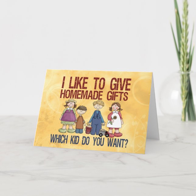 Carte Cadeaux faits maison (Devant)