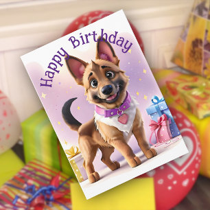 Carte Cadeaux Galore Alsatian Puppy's Special Day Annive
