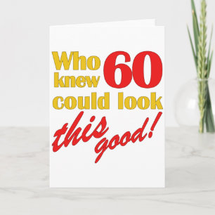 Carte Cadeaux Hilarious 60e anniversaire