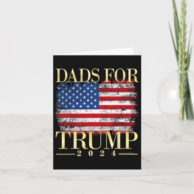 Carte Cadeaux Papa Pour Trump 2024 Fête Des Pères Pour D (Devant)