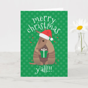 Carte Cadeaux père Noël Armadillo Texas