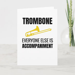 Carte Cadeaux Pour Trombone Player  Trombonite Trombone