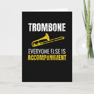 Carte Cadeaux Pour Trombone Player  Trombonite Trombone