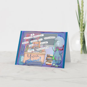 Carte Cadeaux retirés d'art de professeur