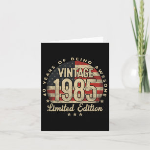Carte Cadeaux vintages 1985 Limited Edition de 40 ans Us