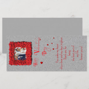 Carte Cadre de cœur élégant 