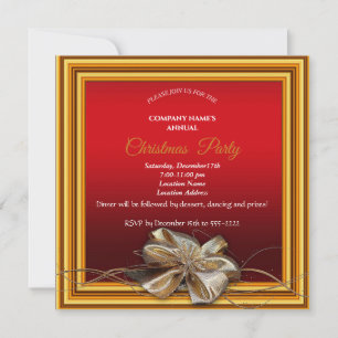 Carte Cadre de Noël rouge élégant avec graisse