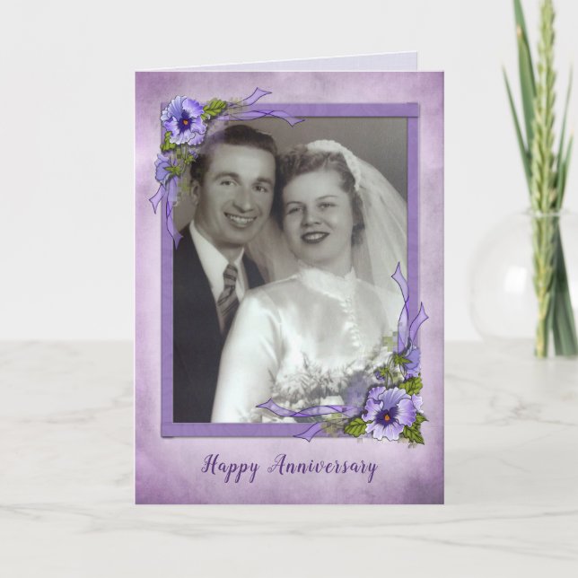 Carte Cadre de photo de pensée pour le couple (Devant)