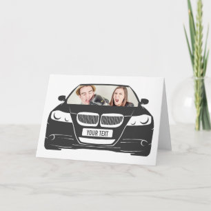 Carte Cadre de voiture photo personnalisée amusant