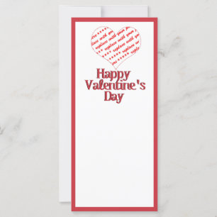 Carte Cadre en forme de coeur