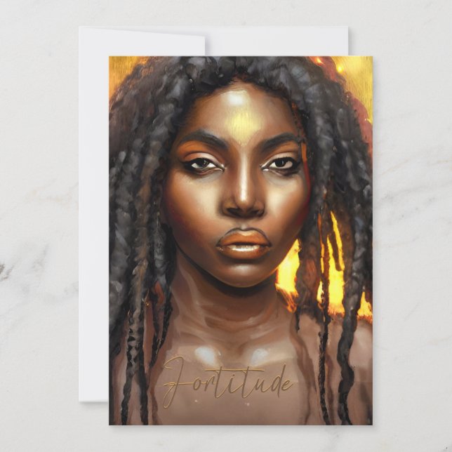 Carte cadre Fortitude African American Art (Devant)