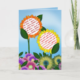 Carte Cadre photo à fleurs de printemps