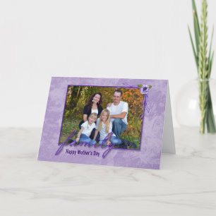Carte Cadre photo de la fête des mères