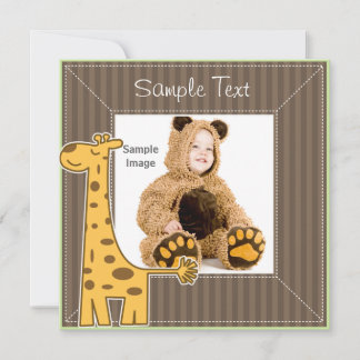 Carte Cadre photo Giraffe