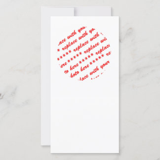 Carte Cadre photo simple en cercle blanc