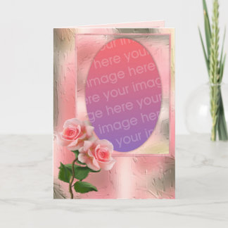 Carte Cadre rose
