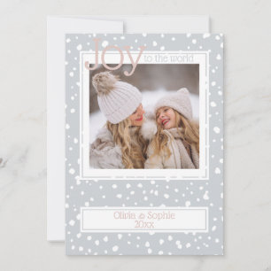 Carte Cadres photo gris pâle de Noël