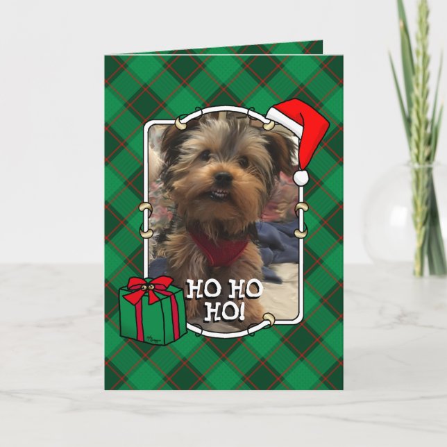 Carte Cadres photo pour animaux domestiques de Noël pers (Devant)