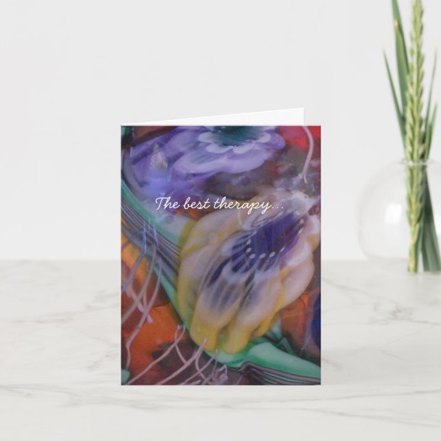 Carte Café avec un ami est Thérapie (Devant)