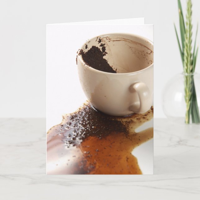 Carte Café déversé (Devant)
