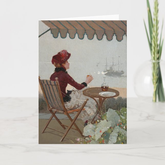 Carte Café en bord de mer | Jean Béraud (Devant)