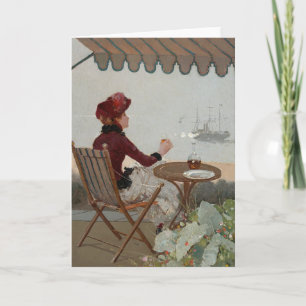 Carte Café en bord de mer   Jean Béraud