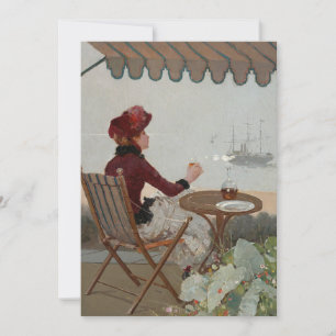 Carte Café en bord de mer   Jean Béraud