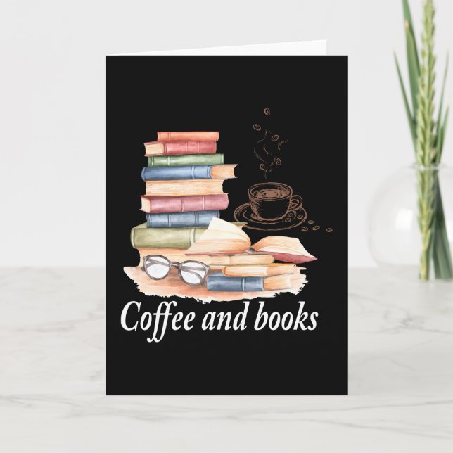 Carte Café et livres (Devant)