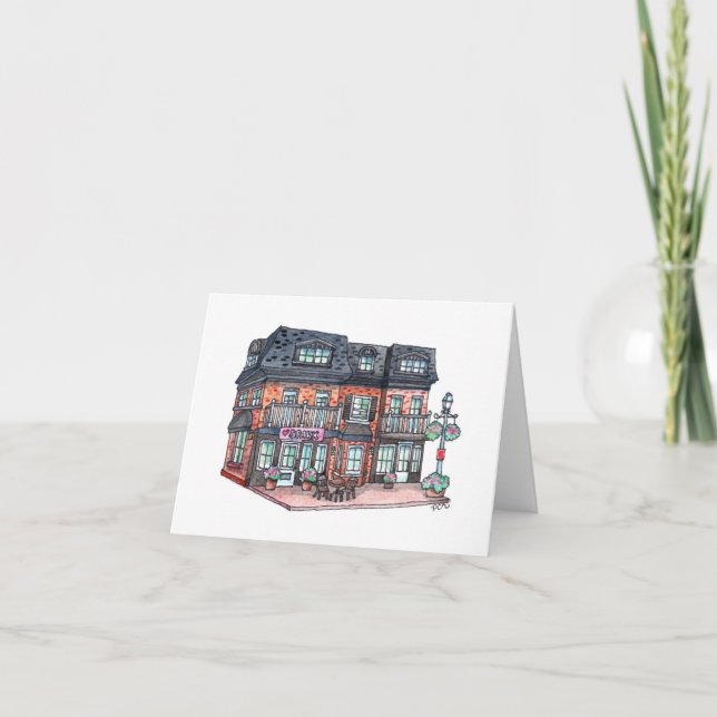 Carte Café Little Town (Devant)