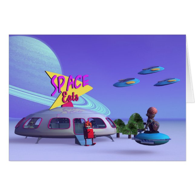 Carte Café Space Eats (Devant horizontal)