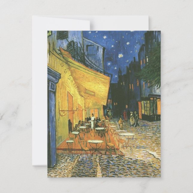 Carte Cafe Terrace - Vincent van Gogh (Devant)