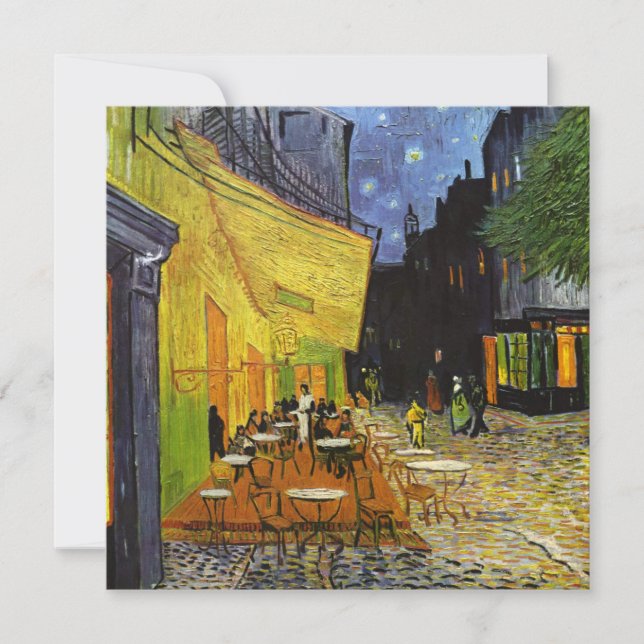 Carte Café Terrasse à Night Van Gogh (Devant)
